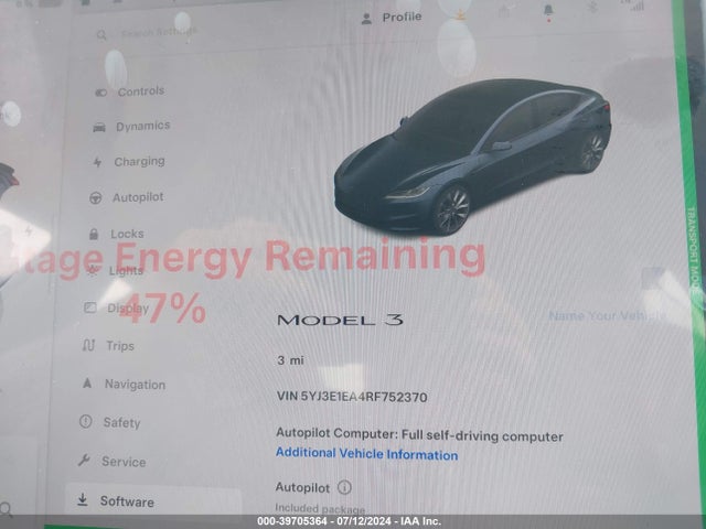 2024 TESLA MODEL 3 5YJ3E1EA4RF752370 Photo 6
