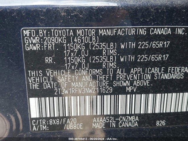 Toyota Rav4 Xle 2022 2T3W1RFV3NW211629 Image 9