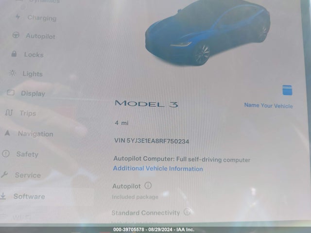 2024 TESLA MODEL 3 5YJ3E1EA8RF750234 Photo 6