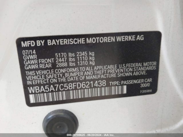 WBA5A7C58FD621438 BMW 528i Xdrive