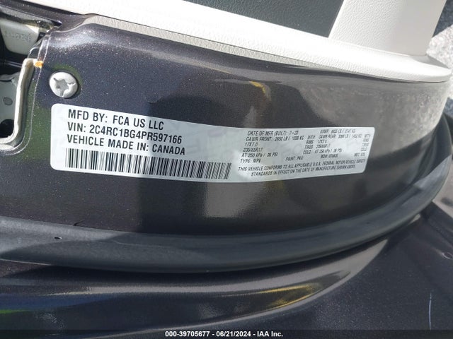 2C4RC1BG4PR597166 Chrysler Pacifica Touring L
