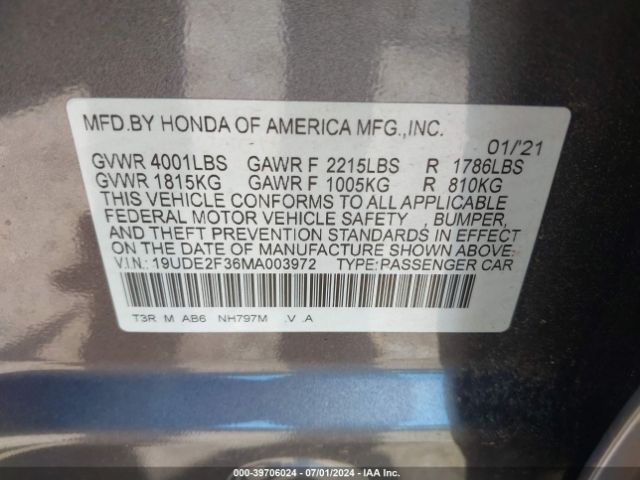 19UDE2F36MA003972 Acura Ilx Standard