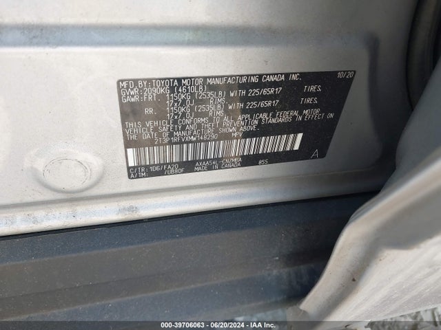 Toyota Rav4 Xle 2021 2T3P1RFVXMW148290 Image 9