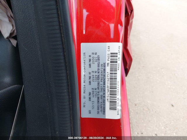 JM1GJ1W69F1162757 Mazda Mazda6 I Grand Touring