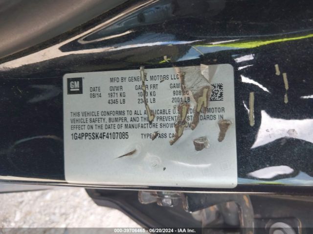 1G4PP5SK4F4107085 Buick Verano