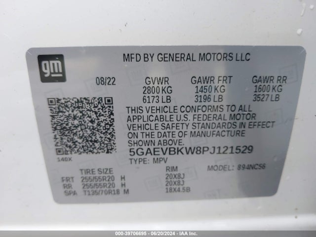 5GAEVBKW8PJ121529 Buick Enclave Premium Awd