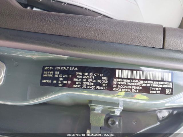 ZACCJADB9HPE93839 Jeep Renegade Limited Fwd