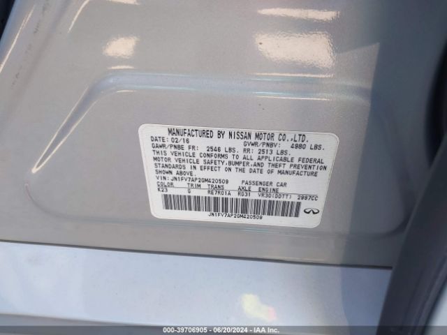 JN1FV7AP2GM420509 Infiniti Q50 3.0t Red Sport 400