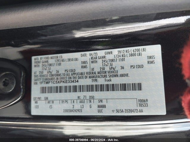 Ford F-150 Xl 2023 1FTMF1C5XPKE33434 Image 9