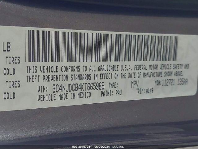 3C4NJDCB4KT665965 Jeep Compass Limited 4x4
