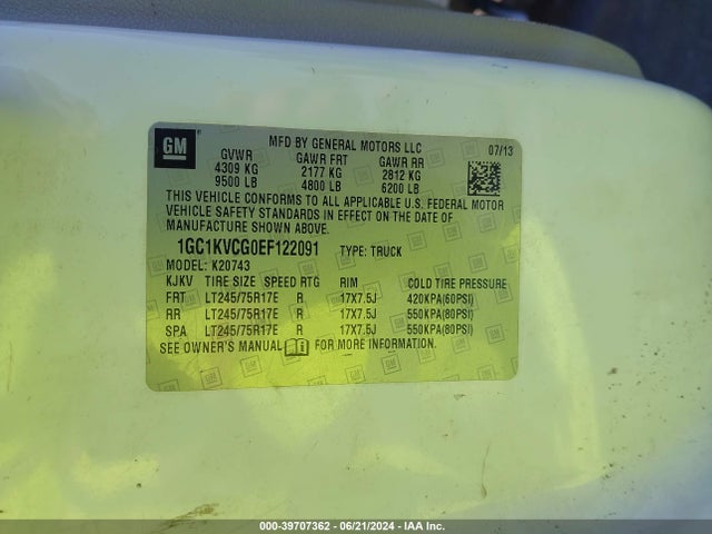 Chevrolet Silverado 2500hd Work Truck 2014 1GC1KVCG0EF122091 Image 9