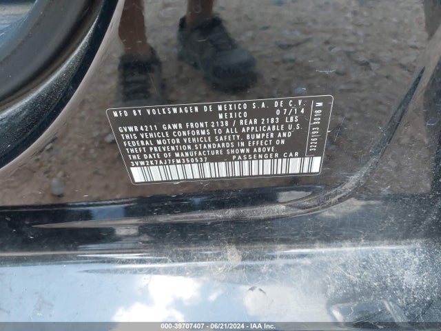 3VW2K7AJ7FM350537 Volkswagen Jetta 2.0l S