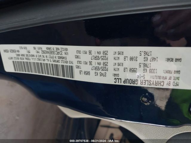 2C4RC1BG8ER402862 Chrysler Town & Country Touring