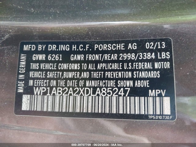 2013 PORSCHE CAYENNE WP1AB2A2XDLA85247 Photo 8