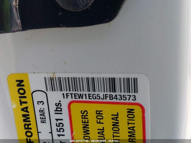 1FTEW1EG5JFB43573 Ford F-150 Platinum