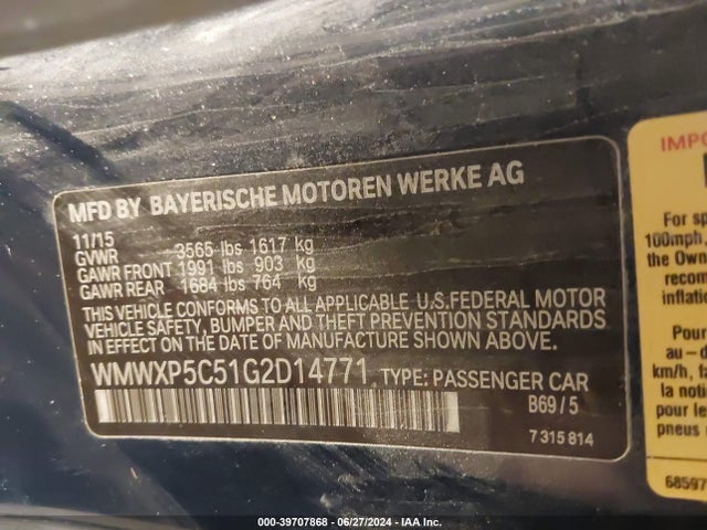 2016 MINI HARDTOP WMWXP5C51G2D14771 Photo 8