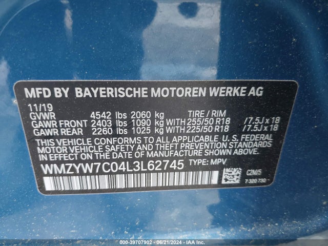 2020 MINI COUNTRYMAN WMZYW7C04L3L62745 Photo 8