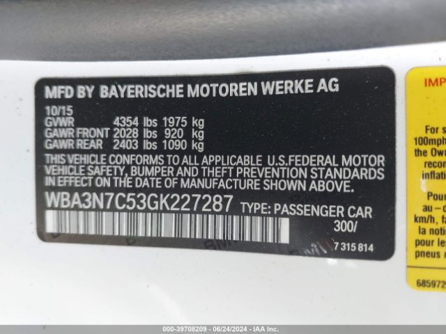WBA3N7C53GK227287 BMW 428i