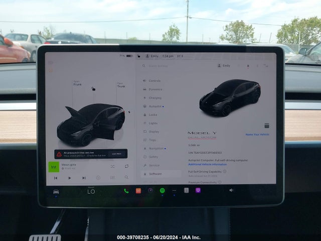 7SAYGDEF3PF966103 Tesla Model Y Awd/performance Dual Motor All-wheel Drive