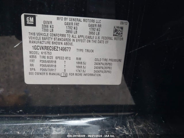 Chevrolet Silverado 1500 1lt 2014 1GCVKREC9EZ149677 Image 9