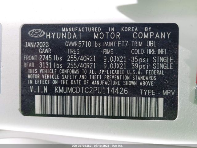 KMUMCDTC2PU114426 Genesis Gv70 3.5t Awd Sport