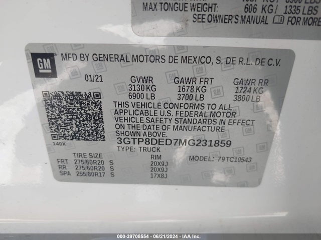 GMC Sierra 1500 Slt 2021 3GTP8DED7MG231859 Image 9