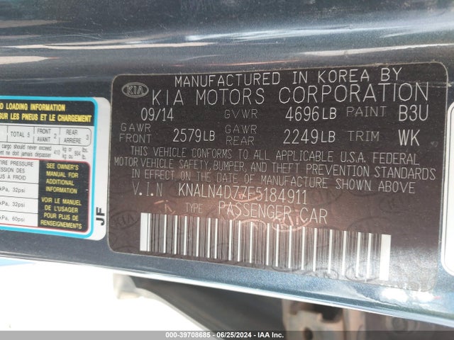 KIA Cadenza Limited 2015 KNALN4D77F5184911 Image 9