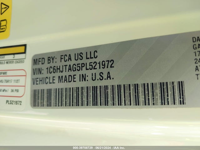 1C6HJTAG5PL521972 Jeep Gladiator Sport S 4x4