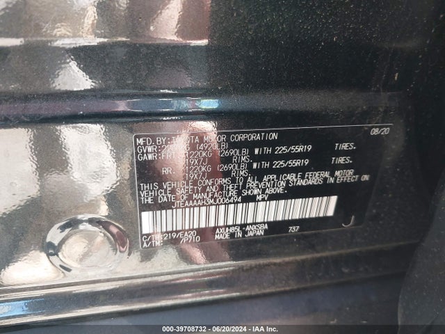 Toyota Venza Limited 2021 JTEAAAAH3MJ006494 Image 9