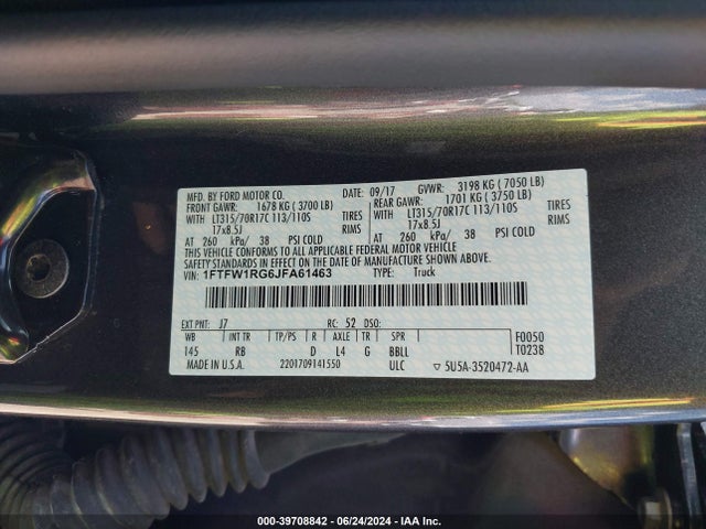 Ford F-150 Raptor 2018 1FTFW1RG6JFA61463 Image 9