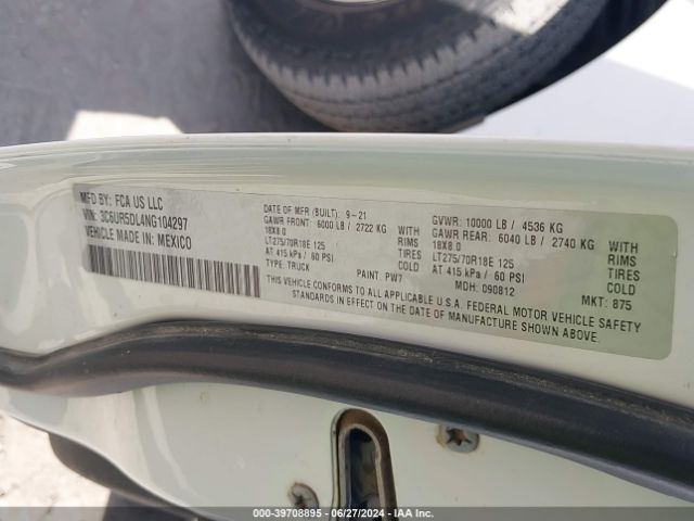 3C6UR5DL4NG104297 RAM 2500