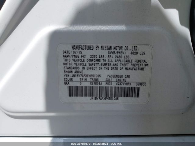 JN1BV7APXFM351095 Infiniti Q50 SPORT