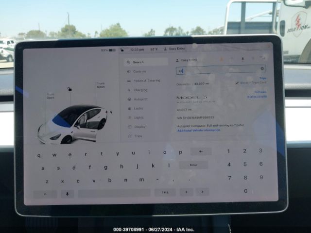5YJ3E1EA9MF098023 Tesla Model 3 Standard Range Plus Rear-wheel Drive