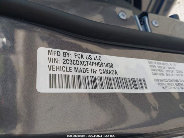 2C3CDXCT4PH591430 Dodge CHARGER R/T