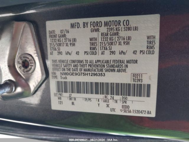 NM0GE9G75H1296353 Ford Transit Connect Titanium