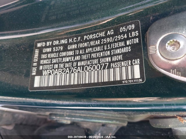 2010 PORSCHE PANAMERA WP0AB2A76AL060077 Photo 8