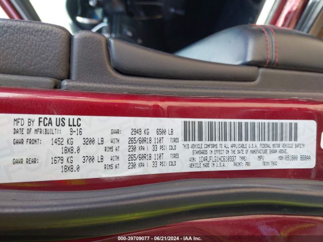 1C4RJFLG1HC610337 Jeep Grand Cherokee Trailhawk 4x4