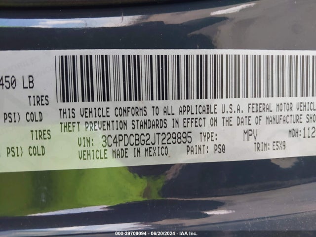 Dodge Journey Sxt 2018 3C4PDCBG2JT229895 Image 9