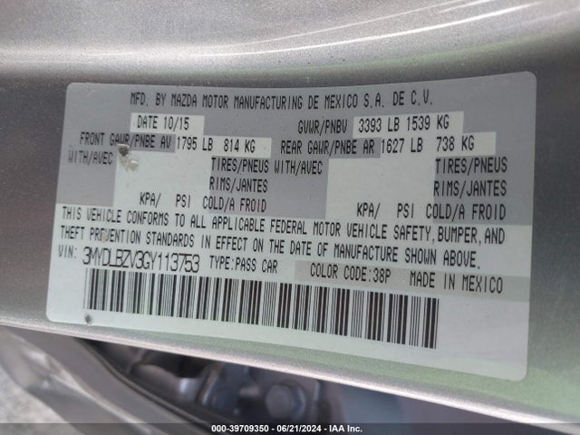 Scion IA 2016 3MYDLBZV3GY113753 Image 9