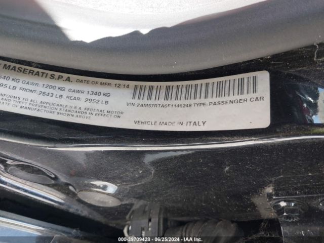 ZAM57RTA6F1146248 Maserati Ghibli S Q4