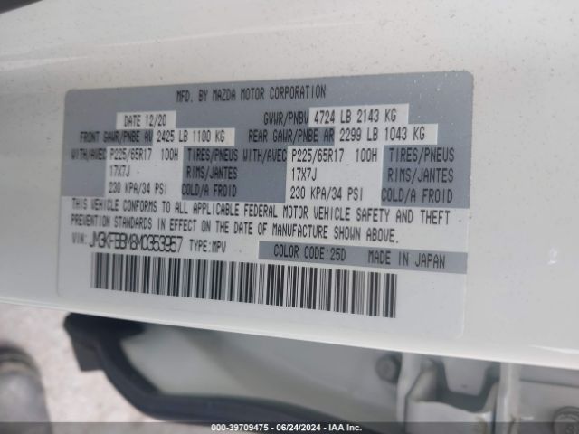 JM3KFBBM8M0353957 Mazda CX-5 SPORT