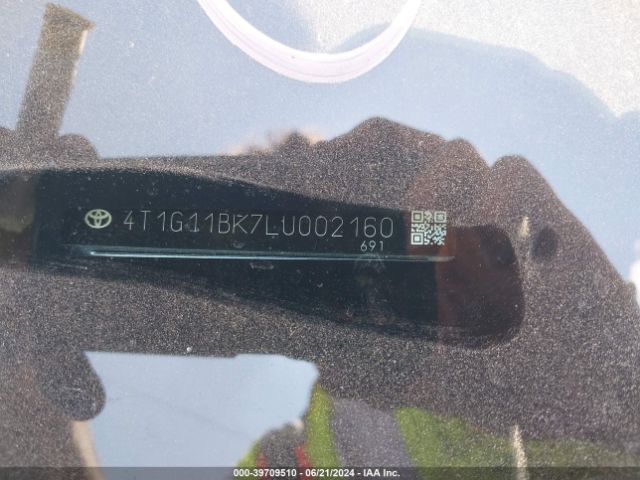 4T1G11BK7LU002160 Toyota Camry Se Awd