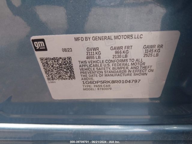 1G6DP5RK8R0104797 Cadillac Ct5 Sport