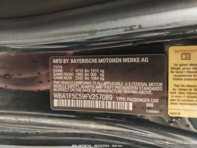 WBA1F5C59FV257089 BMW 228I