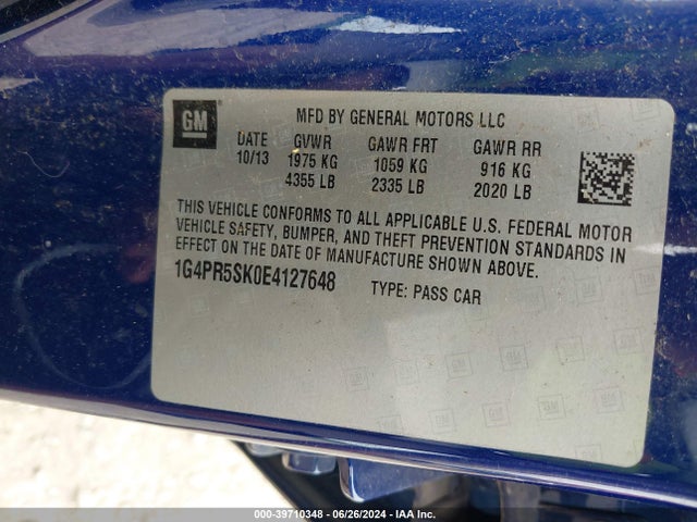 1G4PR5SK0E4127648 Buick Verano Convenience Group