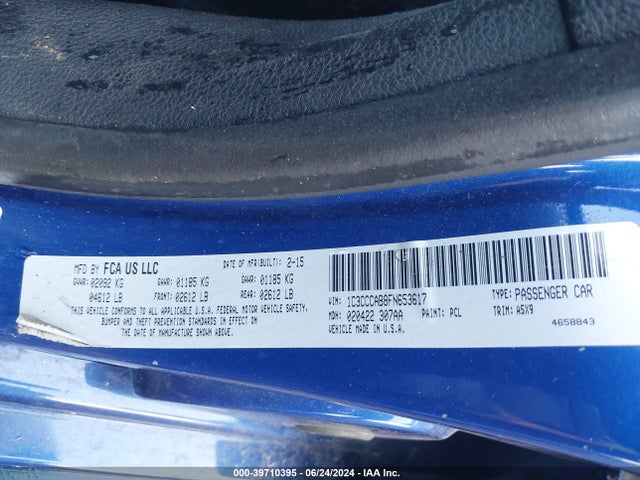 1C3CCCAB8FN653617 Chrysler 200 Limited
