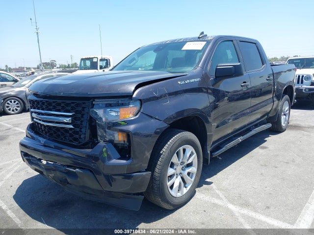Chevrolet Silverado 1500 2wd  Short Bed Custom 2023 3GCPABEKXPG136384 Image 2