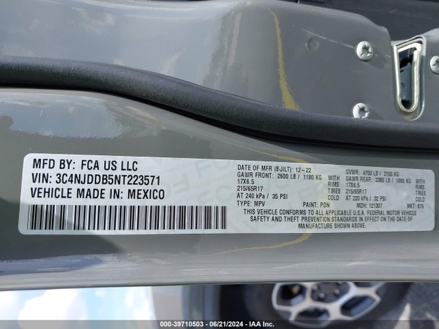 3C4NJDDB5NT223571 Jeep Compass Trailhawk 4x4