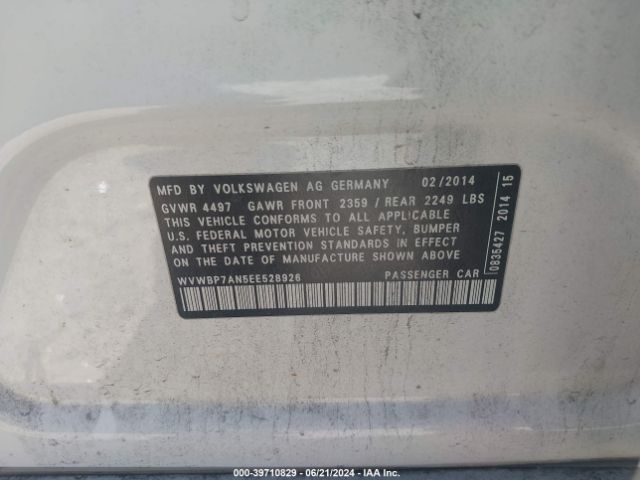 WVWBP7AN5EE528926 Volkswagen Cc 2.0t Sport
