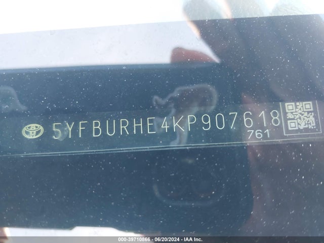 Toyota COROLLA LE 2019 5YFBURHE4KP907618 Image 9